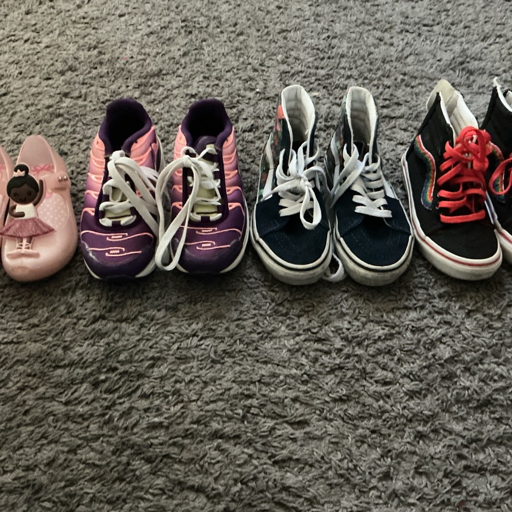 Nike Kids' Pink and Purple Sneakers - Picture 2 of 3